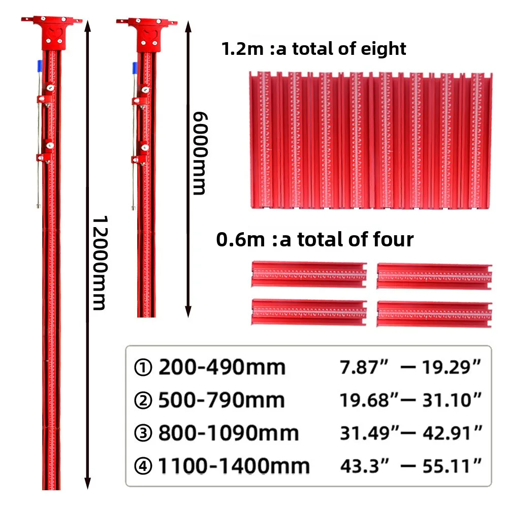 Woodworking Parallel Universal Guide Rail, Electric Circular Saw Auxiliary Guide Rail Compatible with Festo Makita Guide Rail view 4