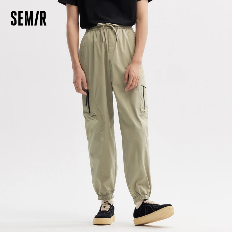 

Semir Casual Pants Men 2024 Summer New Loose Sports Leg Jog Pants Simple Commuter Pants Cargo Style