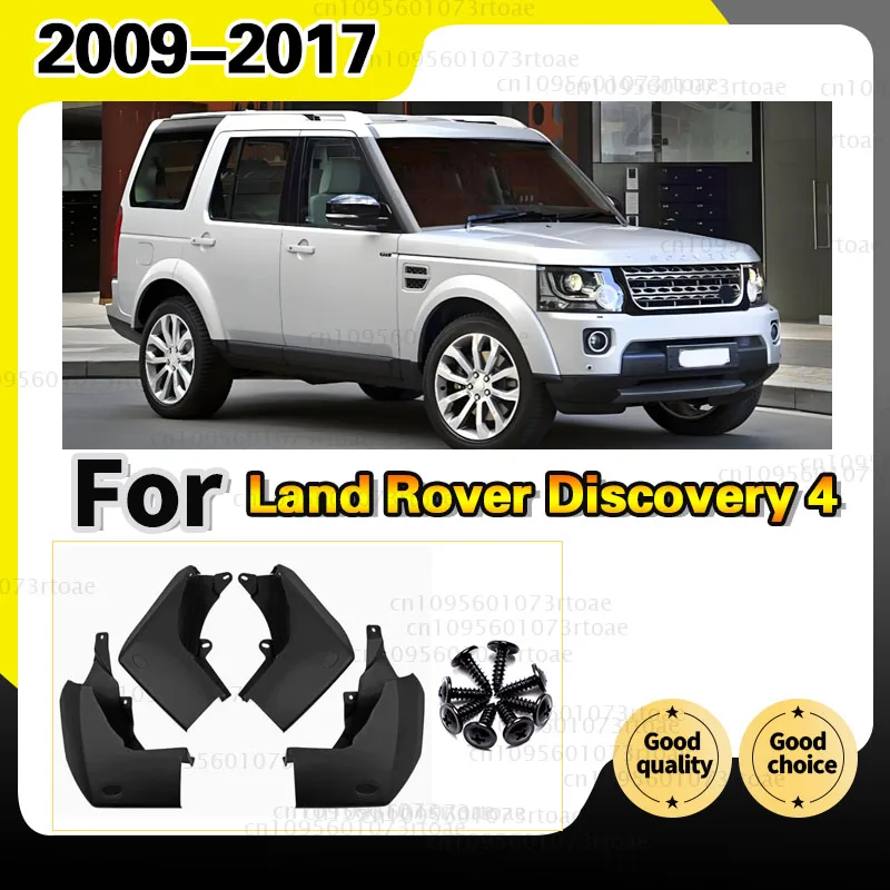 

Front Rear 4pcs FOR Land Rover Discovery 4 LR4 2009-2017 Mudguard Fender Mud Flap Guards Splash Mudflaps Car Accessories