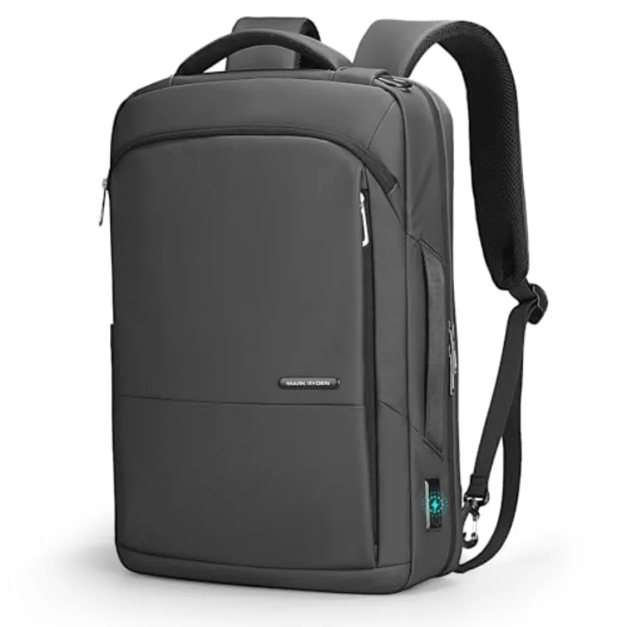 

Slim Backpack for Men 15.6 Inch Laptop Backpack 3 in 1 Waterproof High Tech Backpack with Removable Buckle and USB Charging Por
