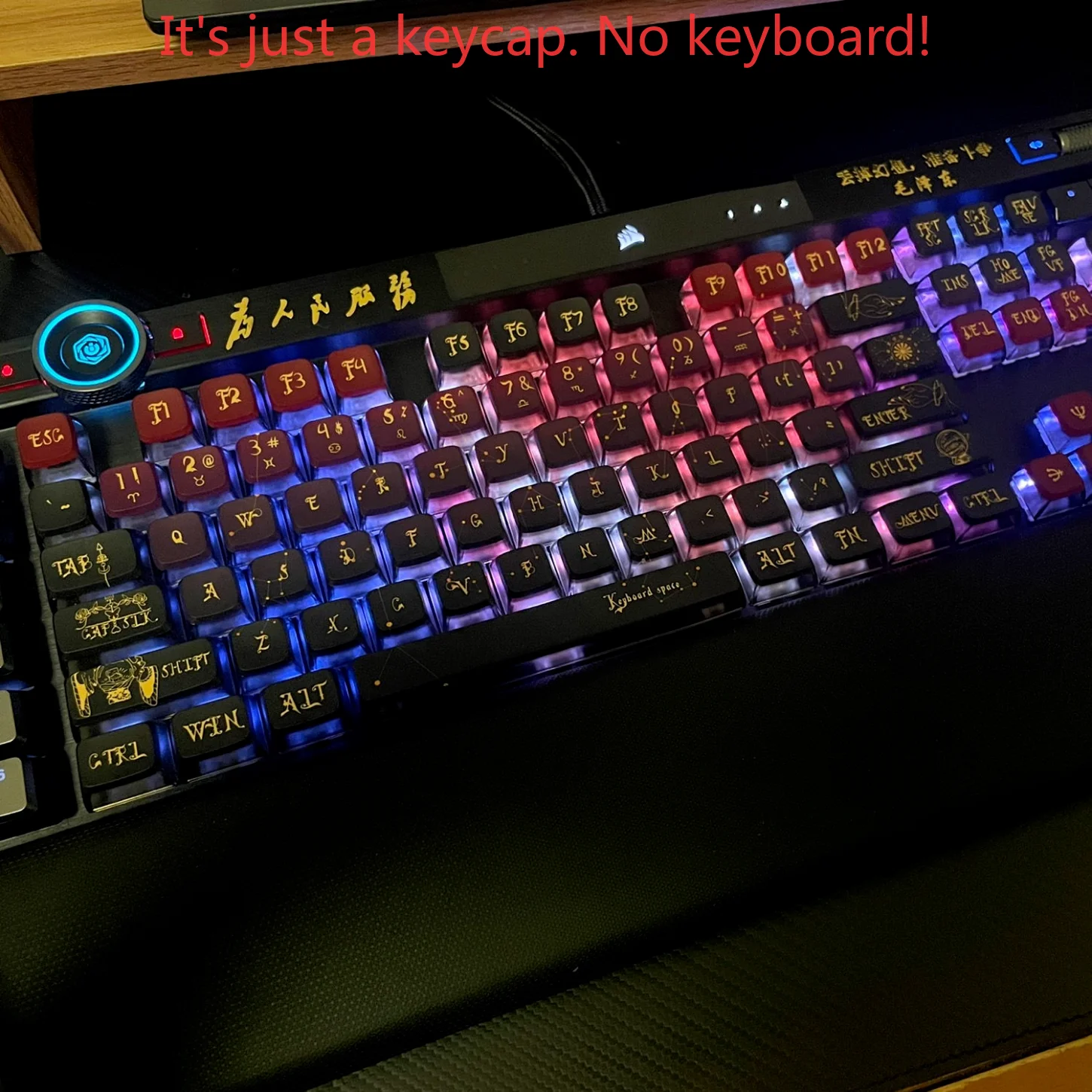 Kit portachiavi Budino PBT 125 Chiave inferiore Trasparente Lucky Constellation Keycap 60/64/84/98/108 Tastiera meccanica Interruttore MX