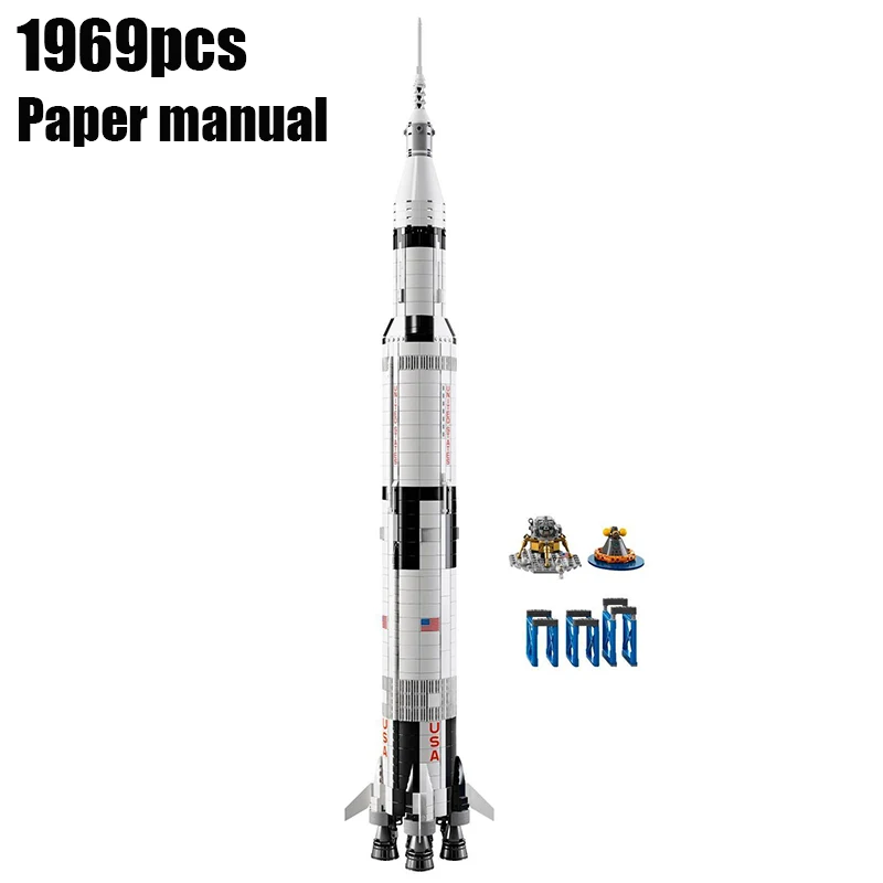 1969 stuks Space Rockets Bouwblokken Set Universeel Bouwstenen Speelgoed voor Volwassenen en Kinderen Verjaardagscadeaus Compatibel met 21309