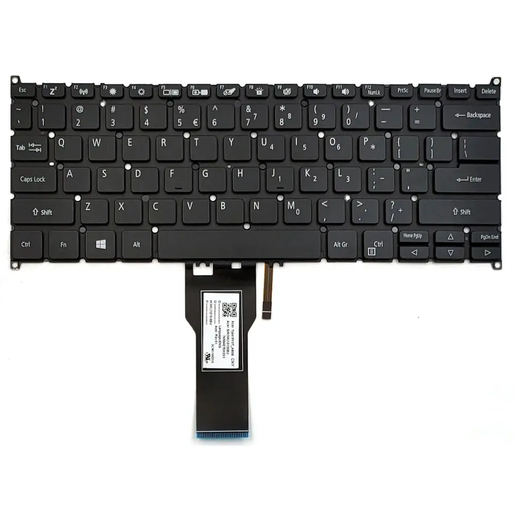 New For Acer Spin 5 SP513-52N SP513-52N-3478 SP513-52N-3978 SP513-52N-52PL SP513-52N-52VV Laptop Keyboard US Backlit