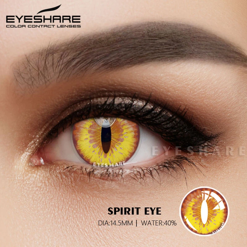 EYESHARE 2pcs Cosplay Colored Lenses for Eyes Cosmetics Anime Lenses Colored Contacts Lens Yearly Use Contacts Pupils For Eyes