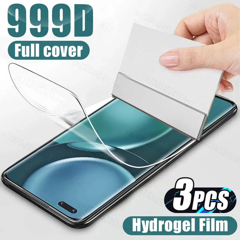 3PCS Screen Protector Hydrogel Film For Realme X7 Max X Lite X50 X50m XT X2 Pro X3 Super Zoom Clear Protective Film