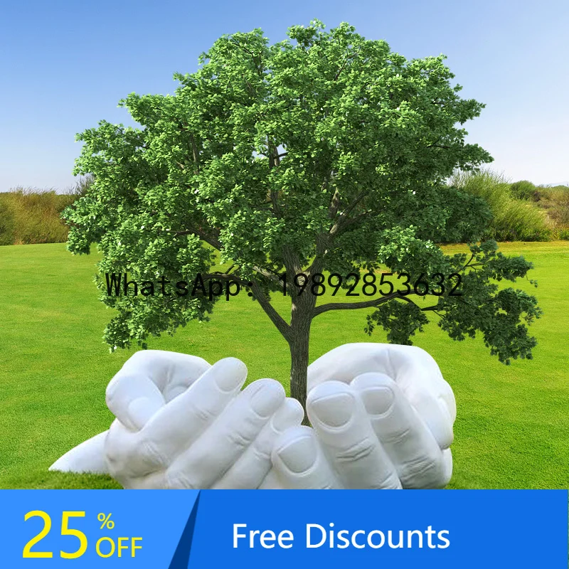 YFY Palm Sculpture Simulation Hand Model Ornament Garden Landscape Small Piece Sales Office Community Park Decoration