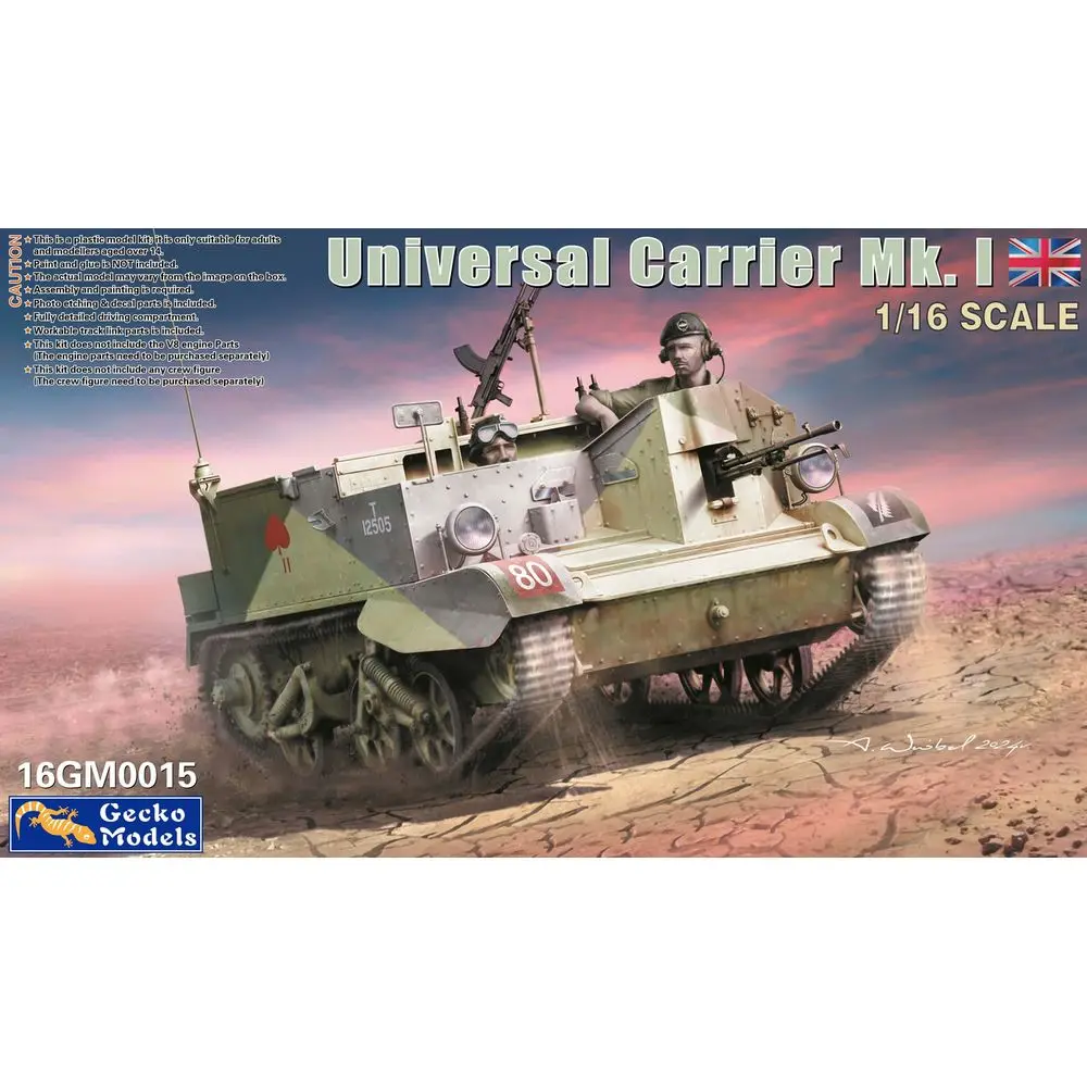 

Gecko Models 16GM0015 1/16 Universal Carrier Mk.I - Scale Model Kit