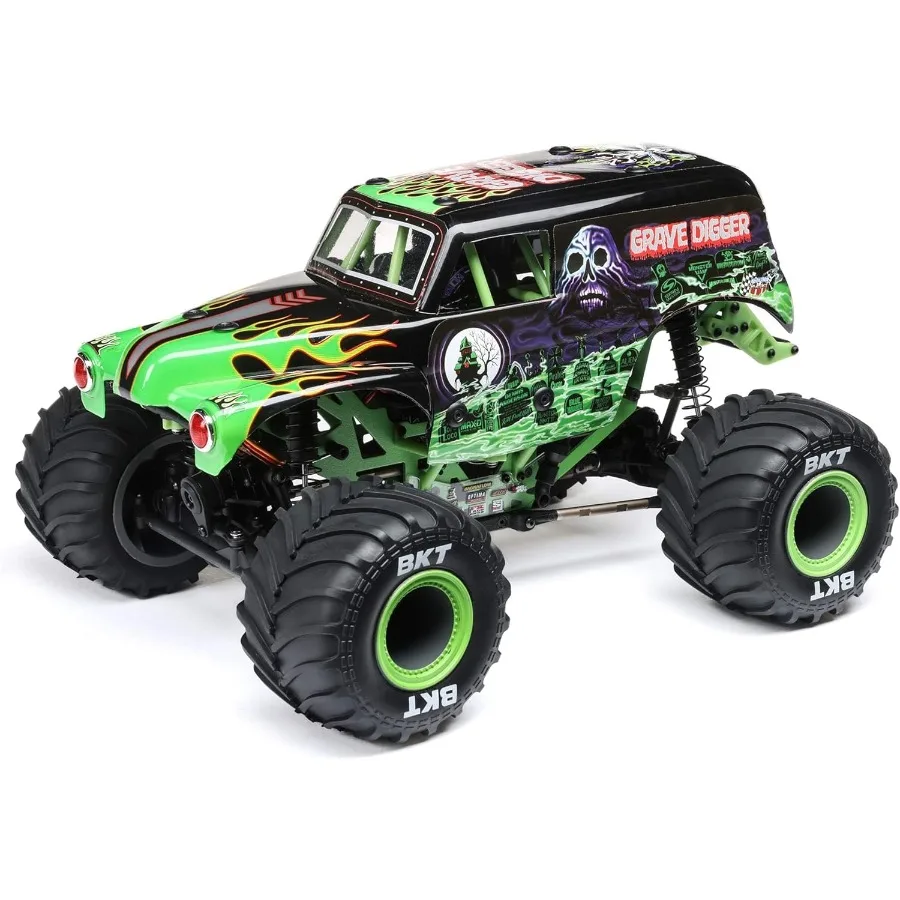 

1/18 Mini LMT Grave Digger 2S 4X4 RTR Brushed Monster Truck Green Battery Charger Included