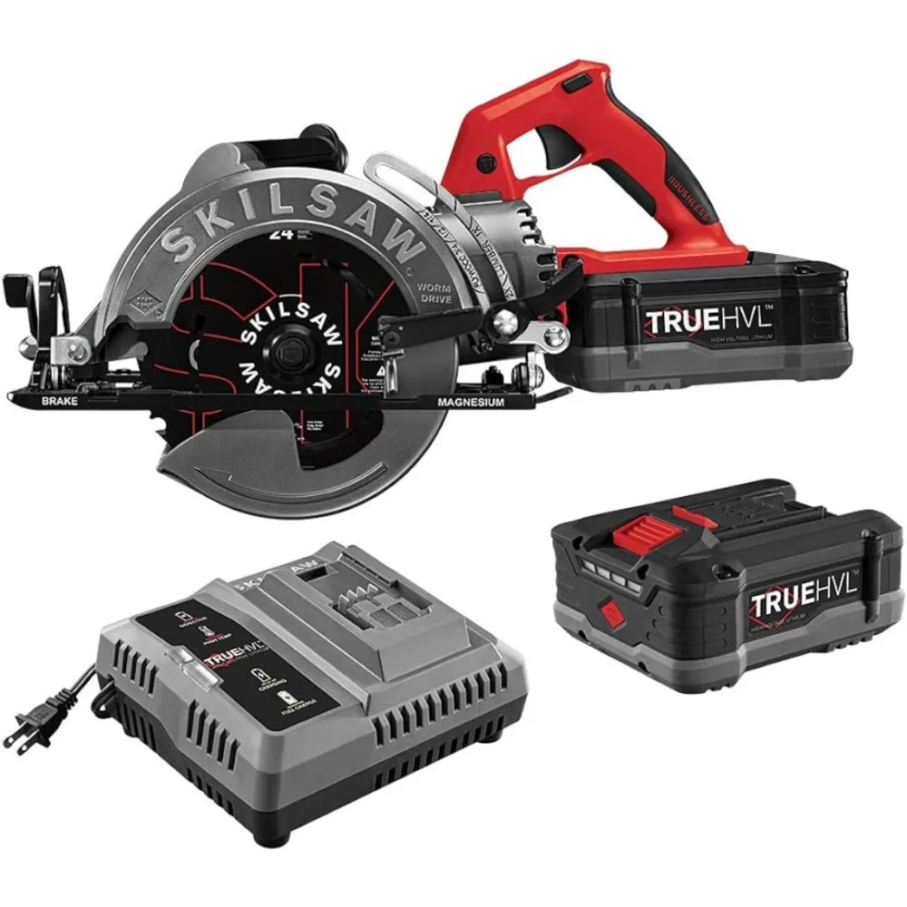 

new SKIL 48V 7-1/4" TRUEHVL Cordless Worm Drive Skilsaw Circular Saw Kit with 2 TRUEHVL Batteries - SPTH77M-21