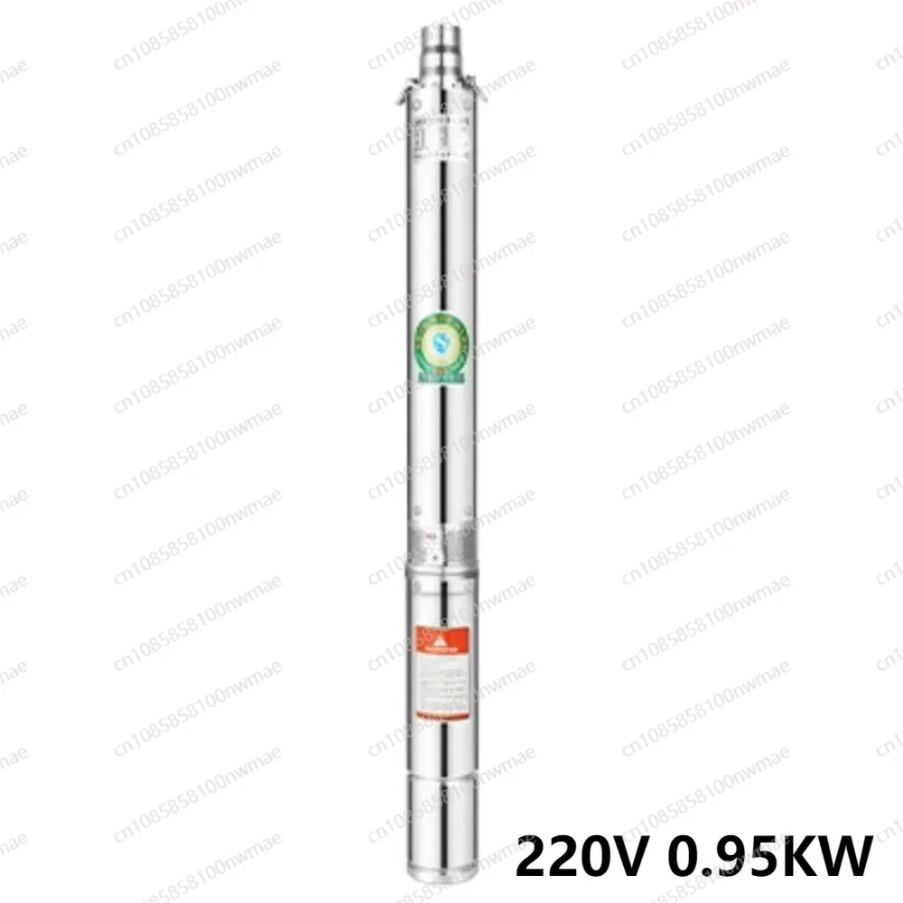 

220V 0.95KW Large Flow Household Stainless Steel Deep Well Pump Anti Sand High Lift Clean Water pump Well Agricultural