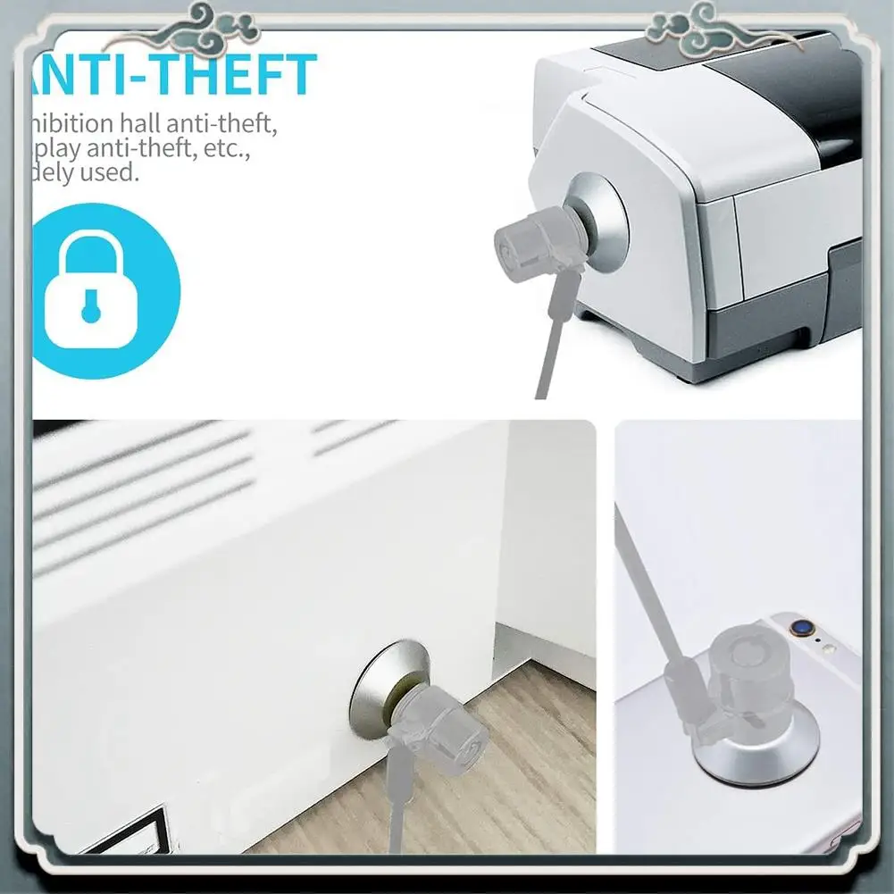 ABIJ-Anchor Plate Adhesive Security Plate With Slot For Cables To Lock Down Laptops, Tablets, Monitors, Smart Phone
