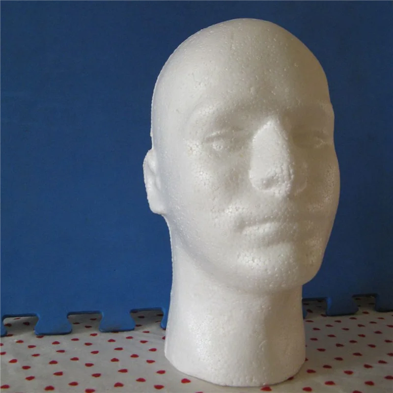 

10X Male Wig Display Cosmetology Mannequin Head Stand Model Foam White