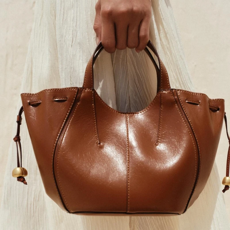 

СУМКА с РЕМЕШОМ, роскошная дизайнерская двойная ручка, съемный ремень через плечо, внутренний кошелек