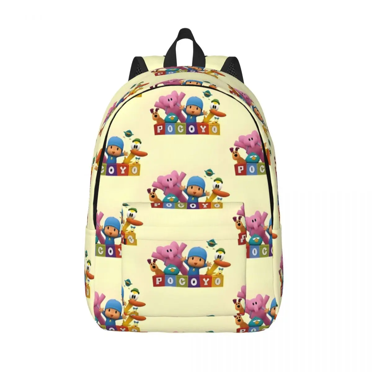 

P-Pocoyo Backpack Student Schoolbag for Men Women Laptop Canvas Bags