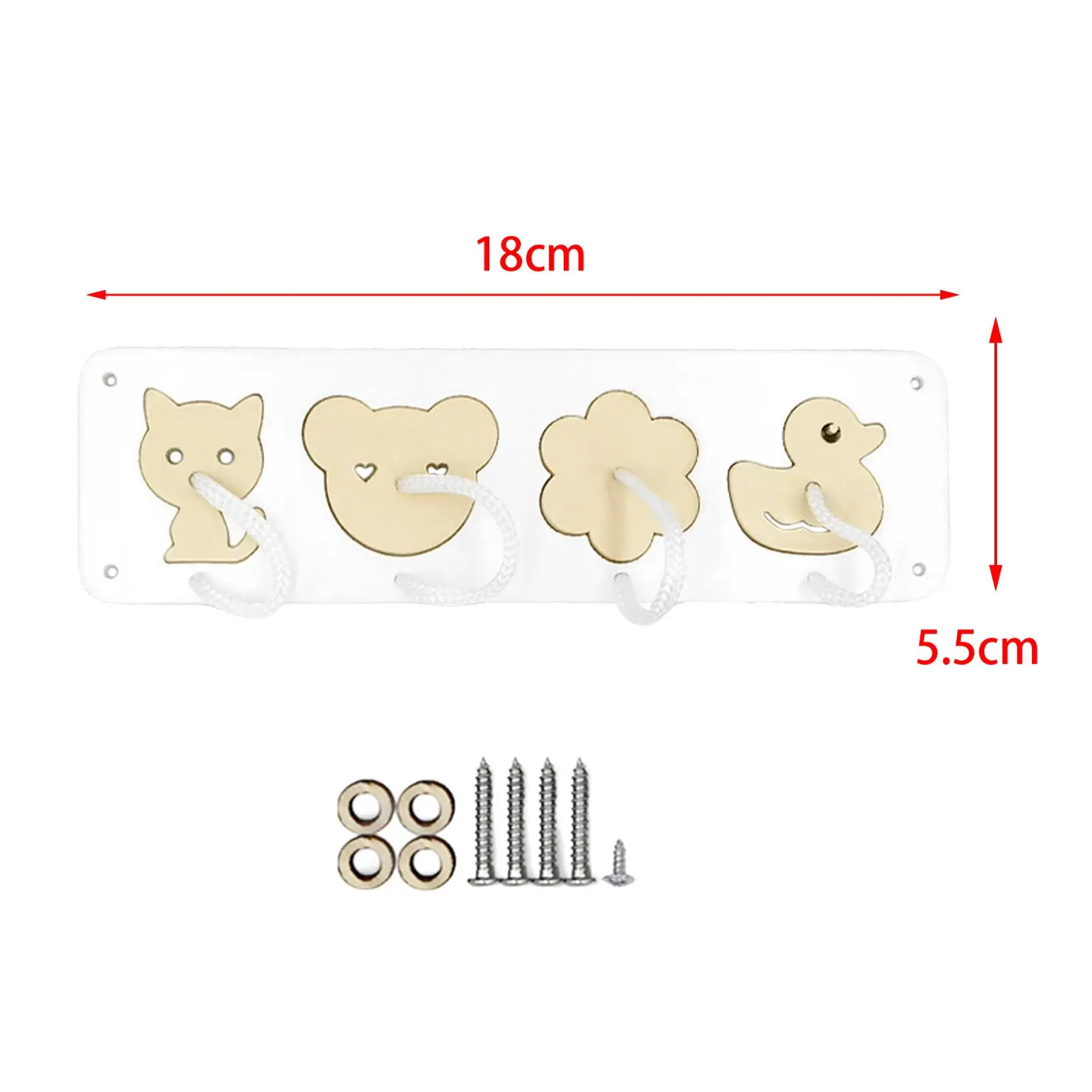 Papan Sibuk Kayu DIY Aksesori Mainan Keterampilan Belajar Perkembangan Montessori