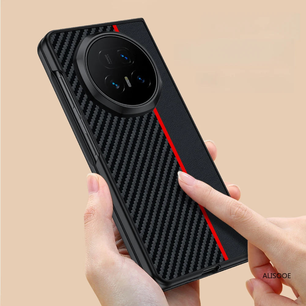 Leder Capa für Honor Magic V5 Fall Luxus PU-Leder Schutz Telefon Zurück Abdeckung für Honor Magic V5 Funda