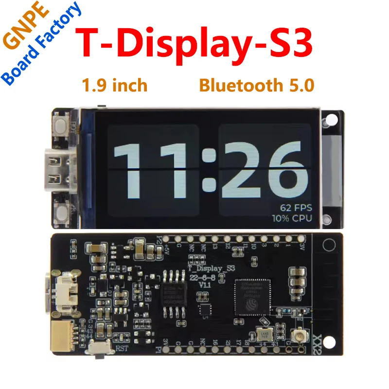 T-Display-S3 1.9 inch LCD display touch screen  WIFI Bluetooth5.0 For LILYGO ESP32-S3R8 development board