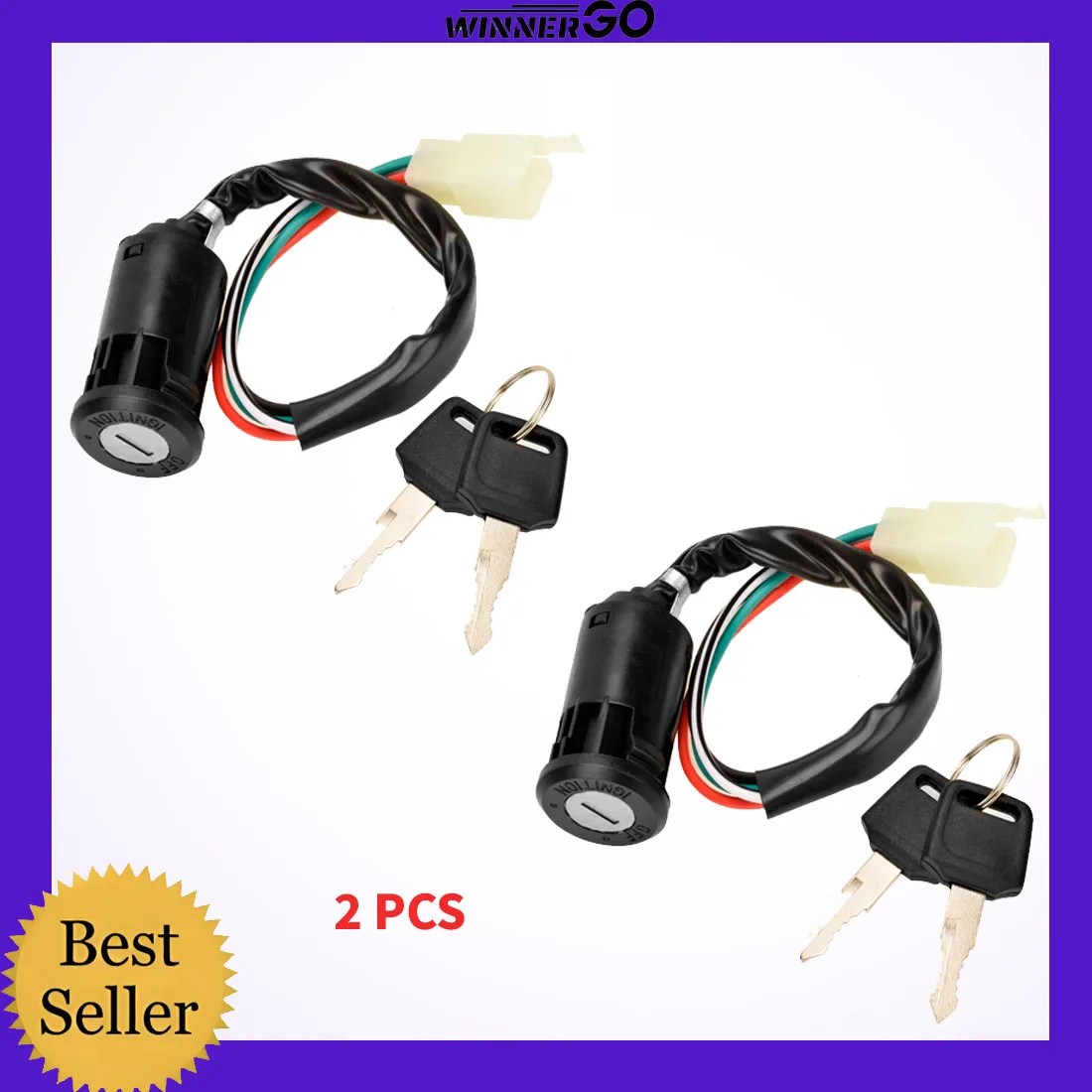 4 Pin Ignition Key Switch 4 Wire For Tao Coolster Sunl Roketa Kazuma Chinese Made 50cc 70cc 90cc 110cc 125cc ATV