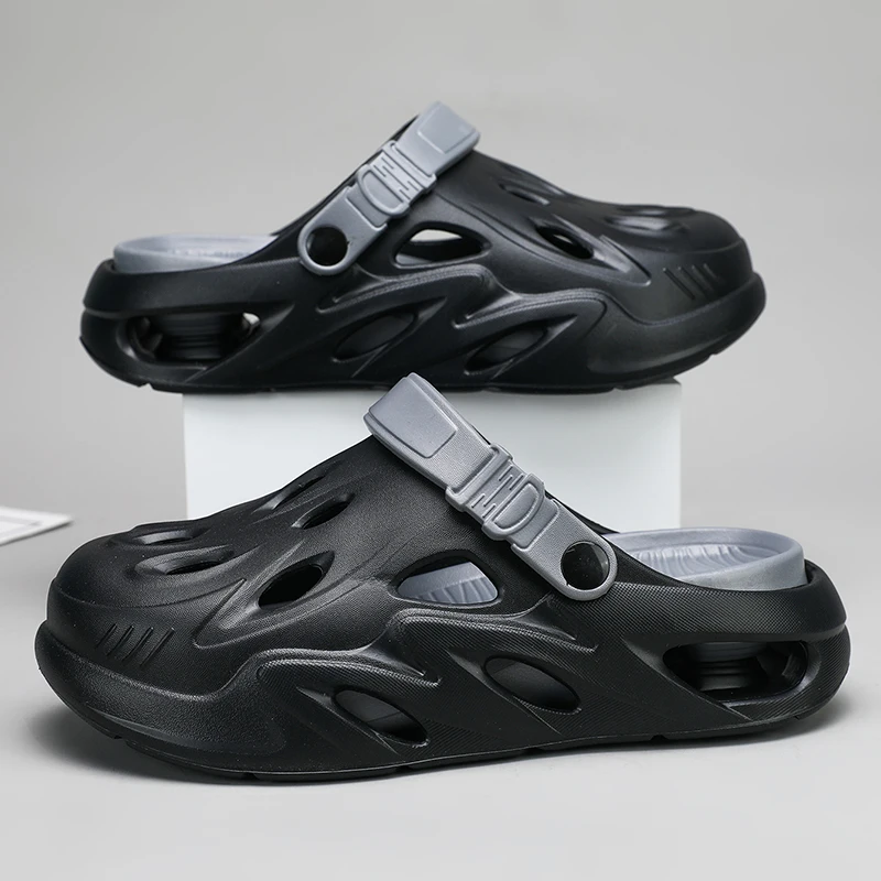 

Summer Men's Slippers Outdoor Sports Beach Sandals Thick-Soled Non-Slip Casual Beach Slippers EVA Material Couple's Sandals