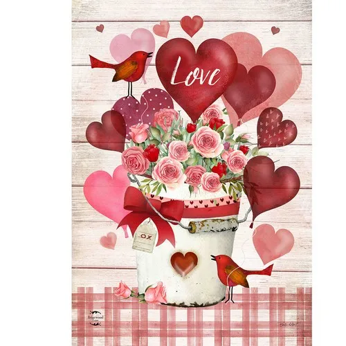 Briarwood Lane Love Bouquet House Flag XXH LLP LLX uui