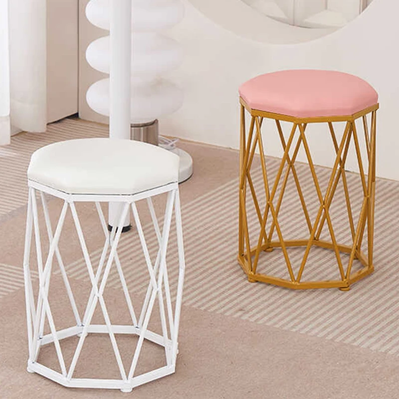 

Small Nordic Vanity Chair Unique Reception Desks Lazy Ergonomic Stool Relaxing Bar Living Room Tabouret Lounge Suite Furniture