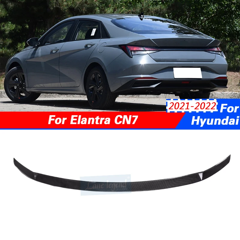 

Car Rear Trunk Lid Lip Body Kit Spoiler Wings For Hyundai Elantra CN7 2021-2022 Sport Styling Tuning Exterior Accessories