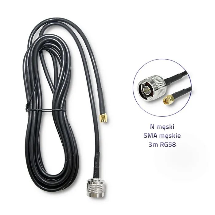 Qoltec 4G LTE omnidirectionele antenne DUAL | 30dBi | Interieur en exterieur | 3m