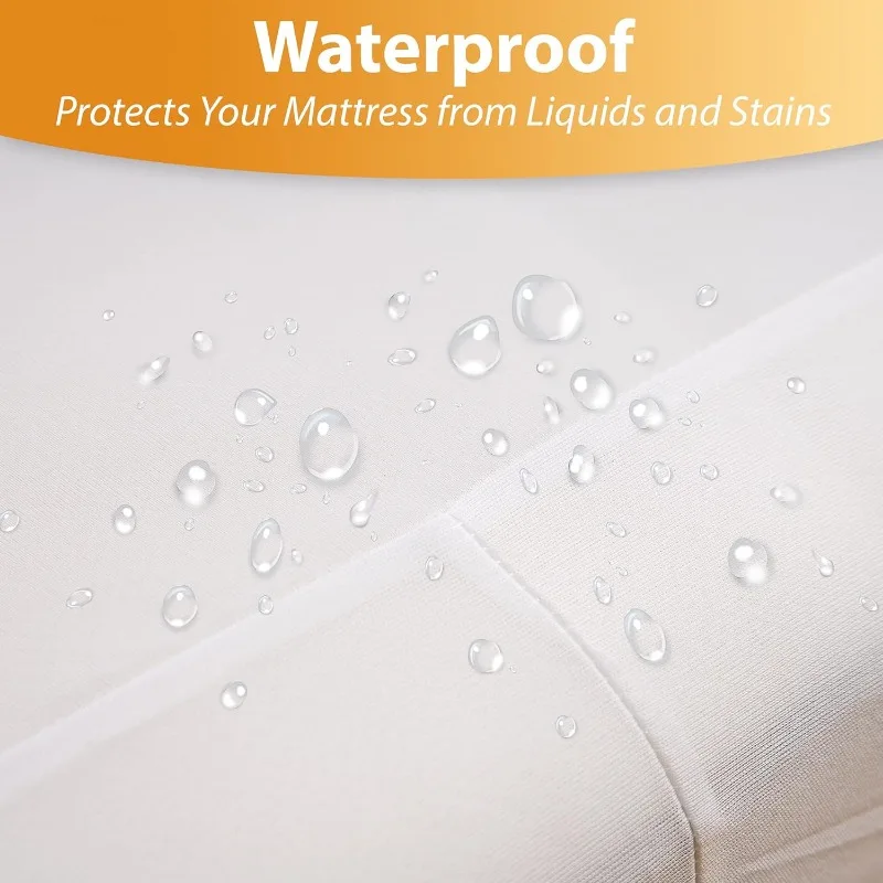 Ultimate Zippered Waterproof Mattress Protector (Queen) - by Deluxe Hotel