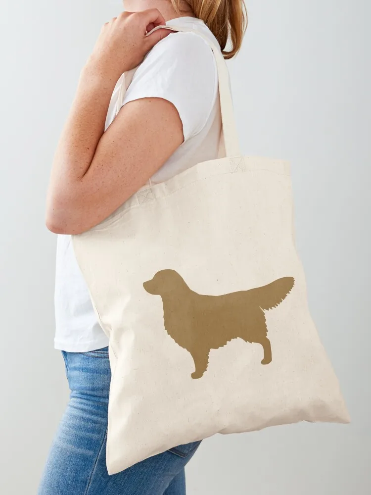 

Golden Retriever Dog Breed Silhouette Tote Bag canvas bags reusable grocery bags woman shopping bag