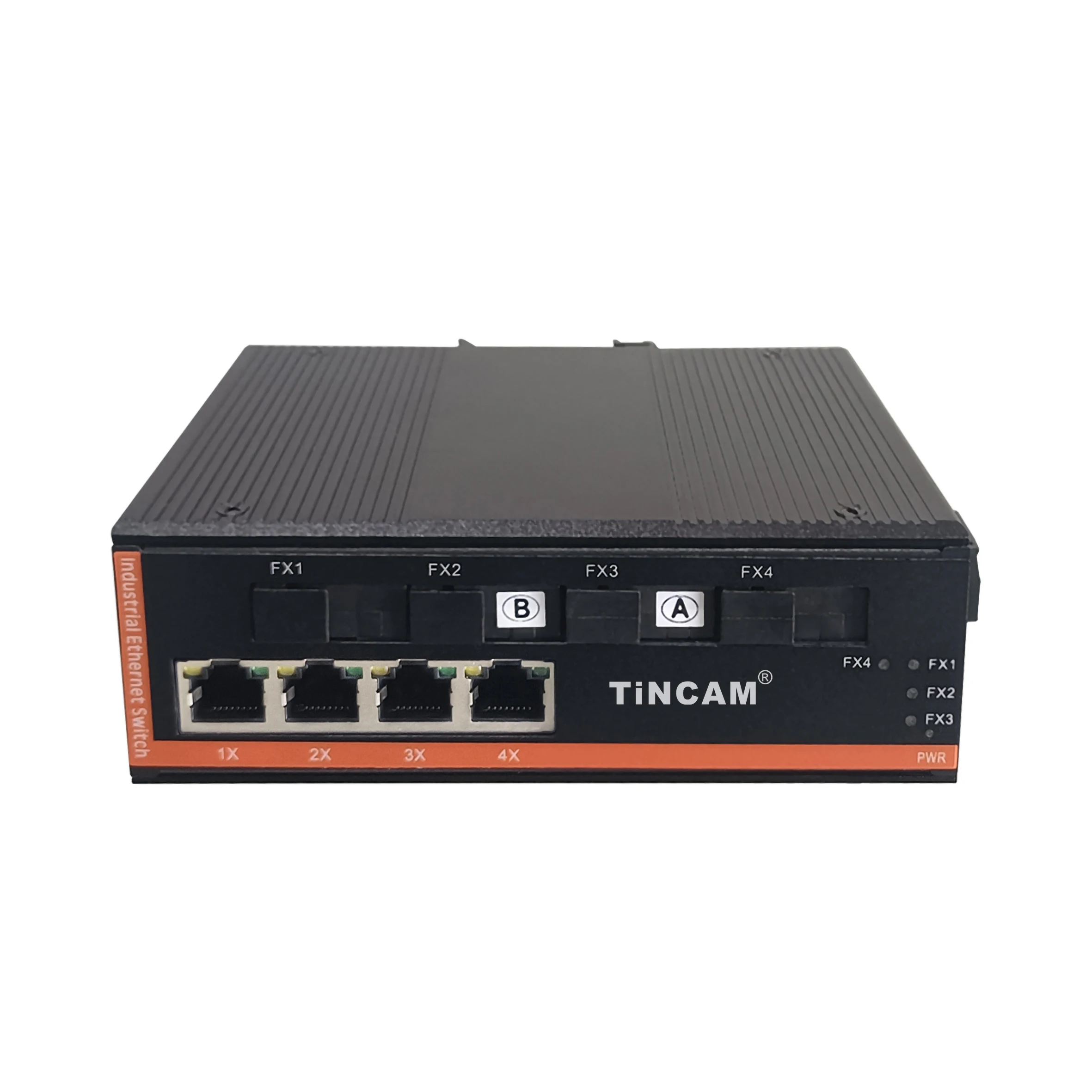 

TiNCAM Aggregation Full Gigabit 4*SC+4*RJ45 Single Mode Single Fiber 20KM 1310/1550nm Industrial Network Switch