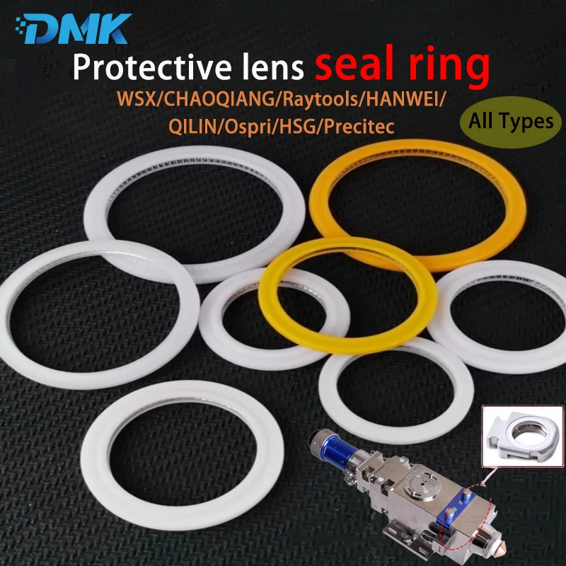 Laser Cutting Head Laser Welding Gun Protective Lens Sealing Ring Focusing Lens Drawer Seal Ring Spring Seals PTFE Seal Element