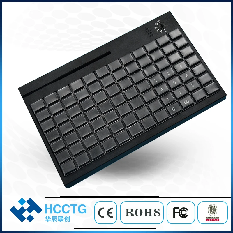 Chip Magstripe Card Reader 84 Keys USB Window POS Programmable Keyboard For Computer POS systems