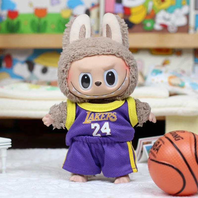 

"Clothes only" 17cm cloth baby clothes, vinyl pendant clothes, basketball jerseys, heart-shaped macaroon cloth.