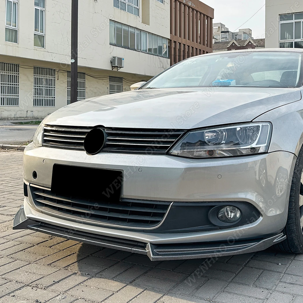 

Передний бампер, разделитель губ, аксессуары для тюнинга, внешний комплект кузова, спойлер, глянцевый черный для Volkswagen Jetta MK6 2011 2012 2013 2014