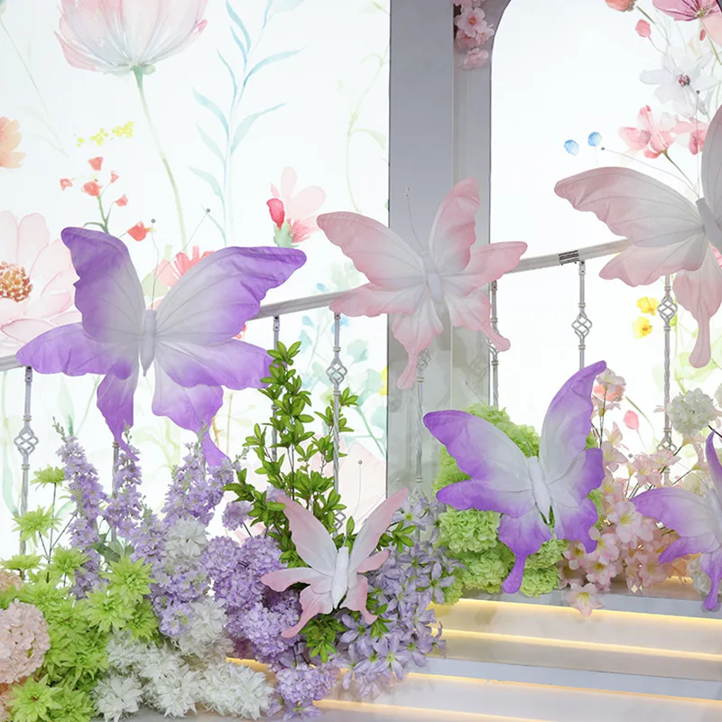 

Wedding props butterfly beauty Chen decoration handmade three-dimensional paper art butterfly shopping mall window layout photo