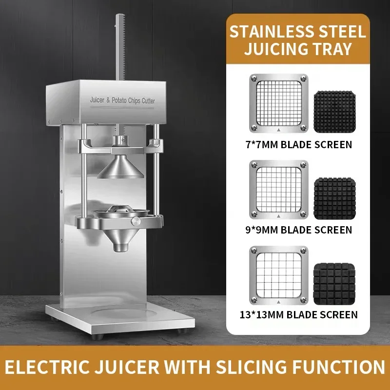 / Juir & Cutter Combo, French Fry Slir, 7/9/1M Automatic Carrot Cutter, Multifunctional Juir