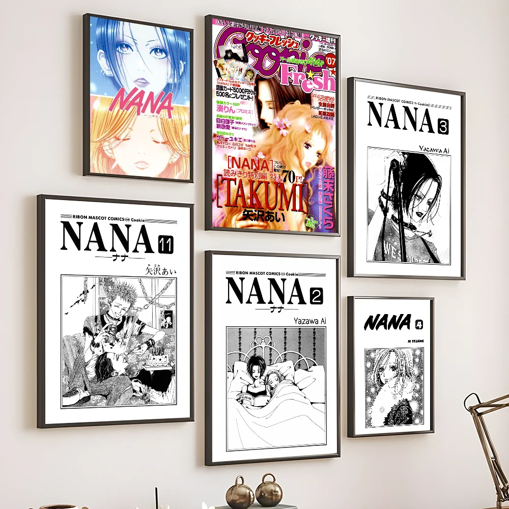 

Classic Anime NA-NA Whitepaper Poster Sticky Wall Art Printing Waterproof Home Living Bed Room Bar Hallway Aesthetic Decor