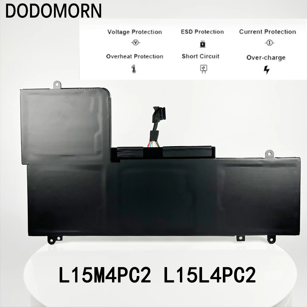 DODOMOR New L15M4PC2 L15L4PC2 Laptop Battery For Lenovo YOGA 710-14ISK 710-14IKB 710-15ISK 710-15IKB 5B10K90778 5B10K90802 53WH