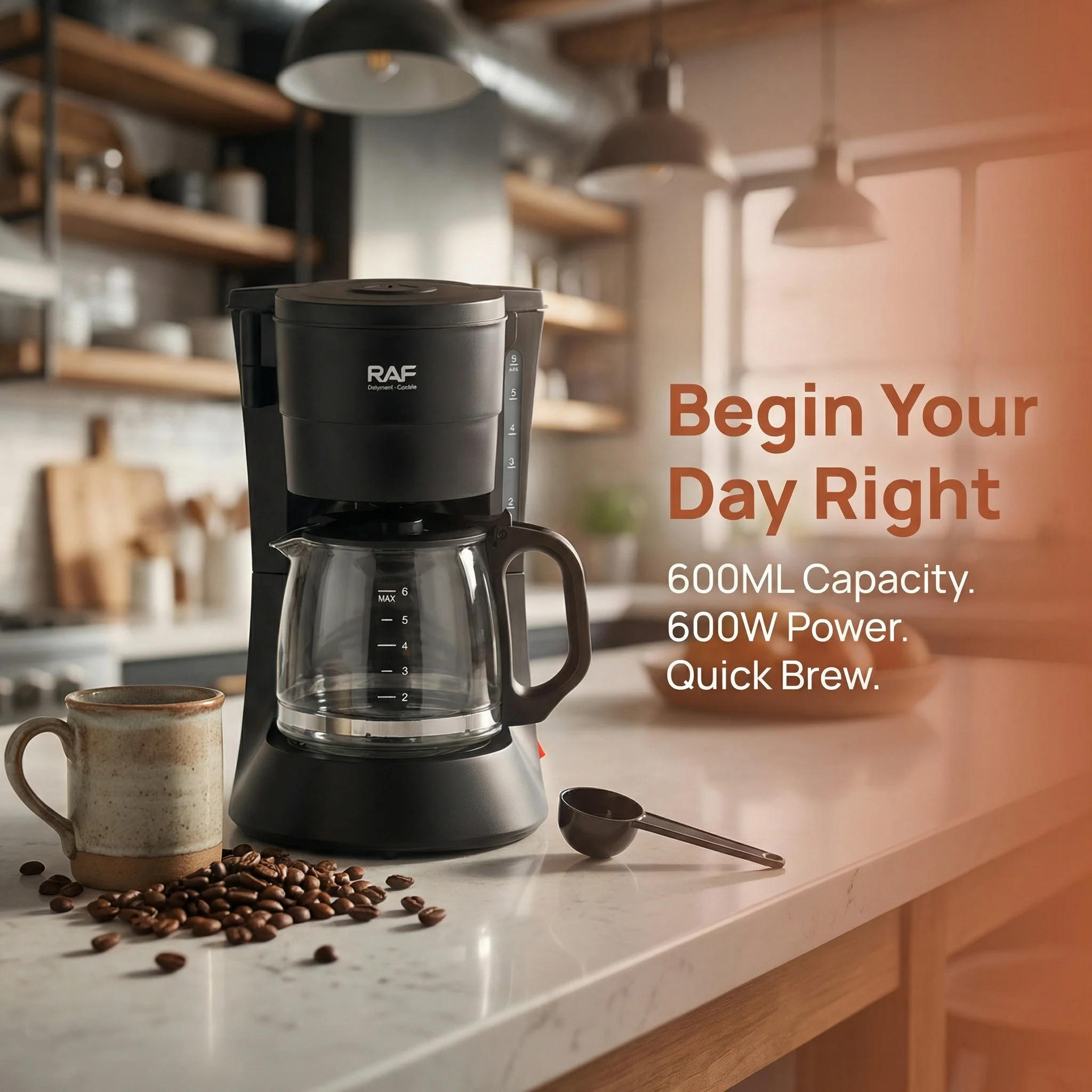 

Cross-border 600ML Electric Coffee Maker American Drip Semi-Automatic Coffee Pot Drip Tea Brewer