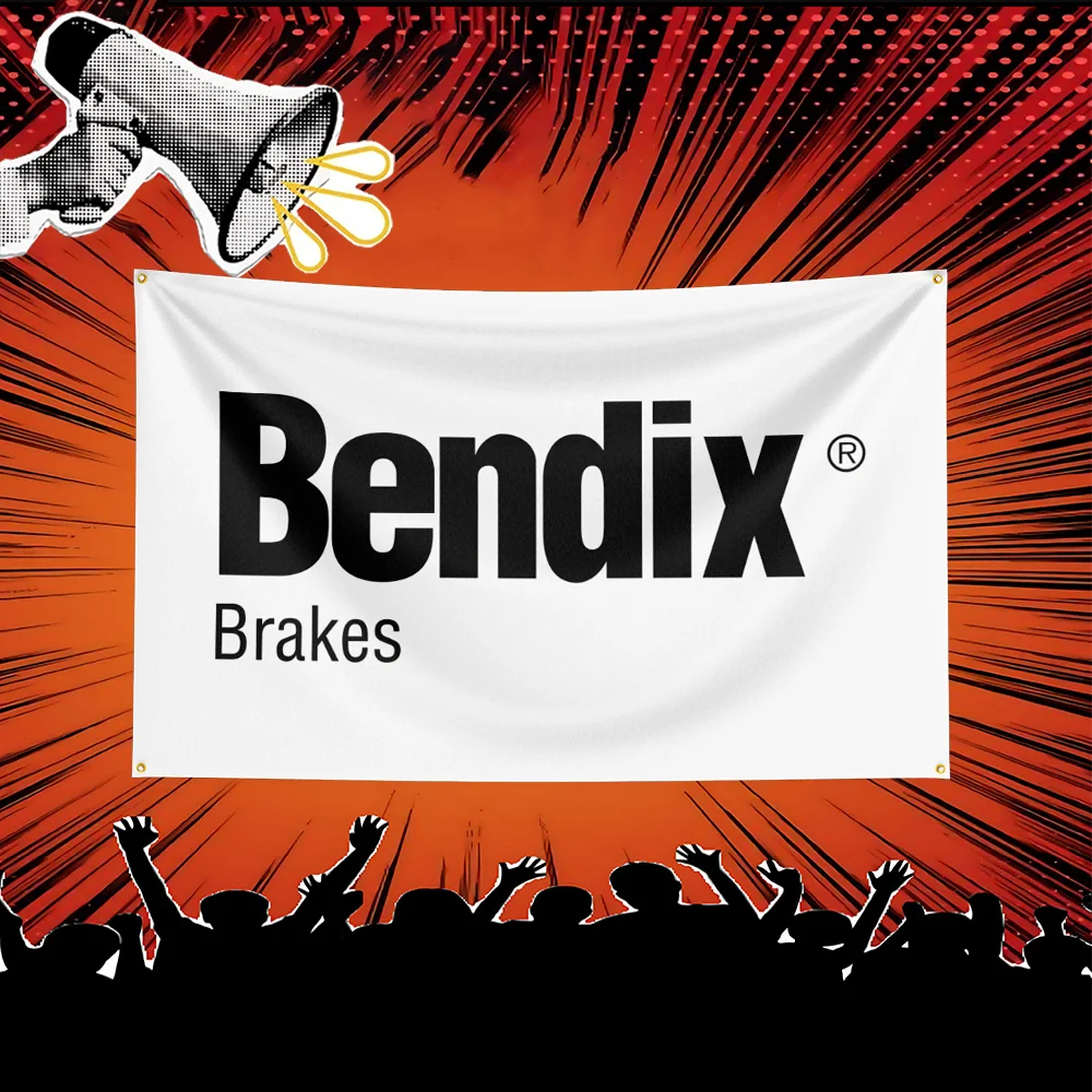 Bendix brake Auto Parts Flag 3x5 FT Polyester Banner For Garage Workshop Wall Decor Mechanic Gift