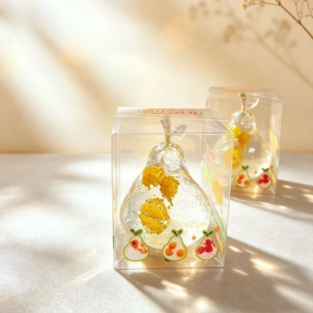 Creative Soft Squeezable Realistic Transparent Slow Rising Solid Color Slow Rising Soft Rubber Squeeze Ball Classroom Reward