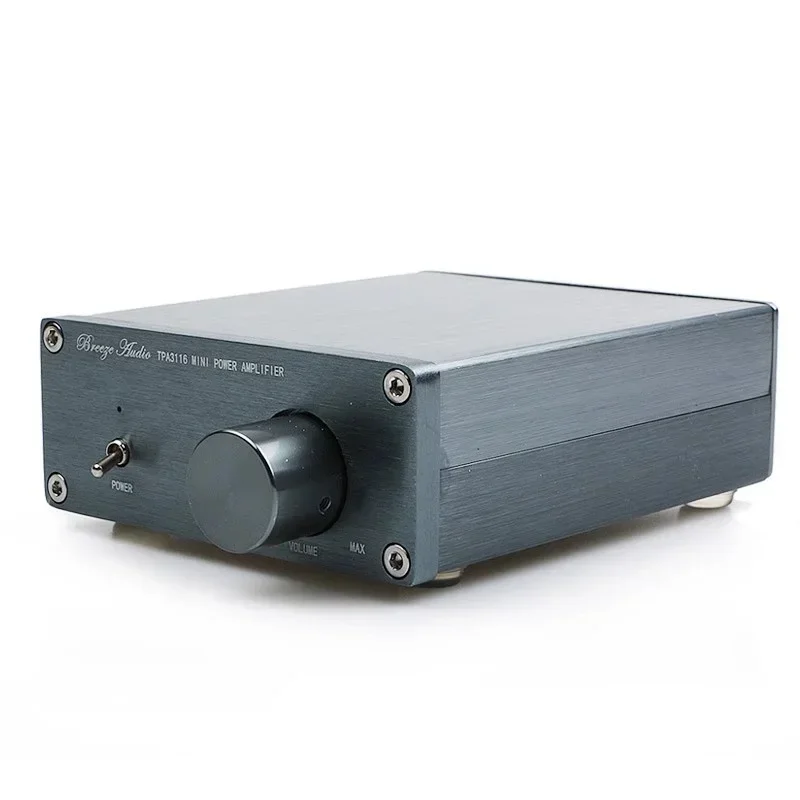 New  BA100 HiFi Class D Audio Digital Power Amplifier TPA3116D2 Advanced Mini Home Aluminum Enclosure amplifier 200W