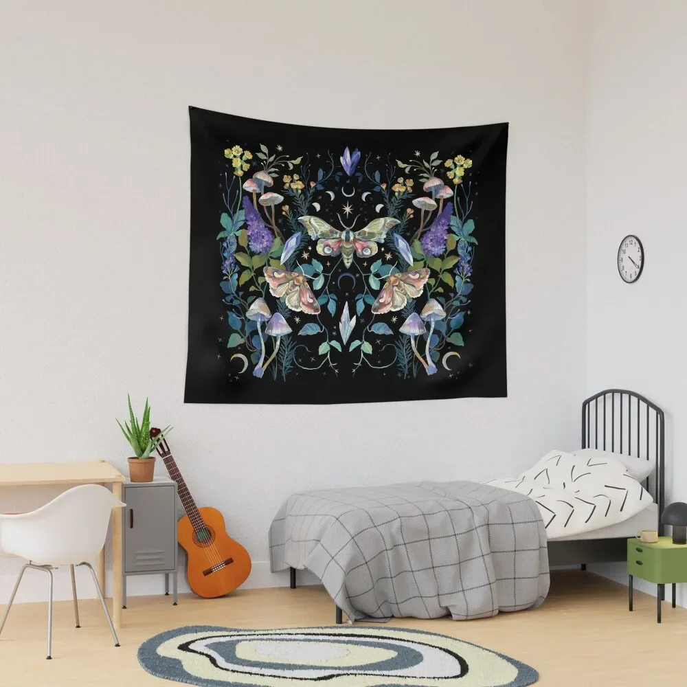 

Crystal Moth Mushroom Tapestry Room Decor Korean Style Decoration Wall Room Decor Aesthetic Decoration Tapestry