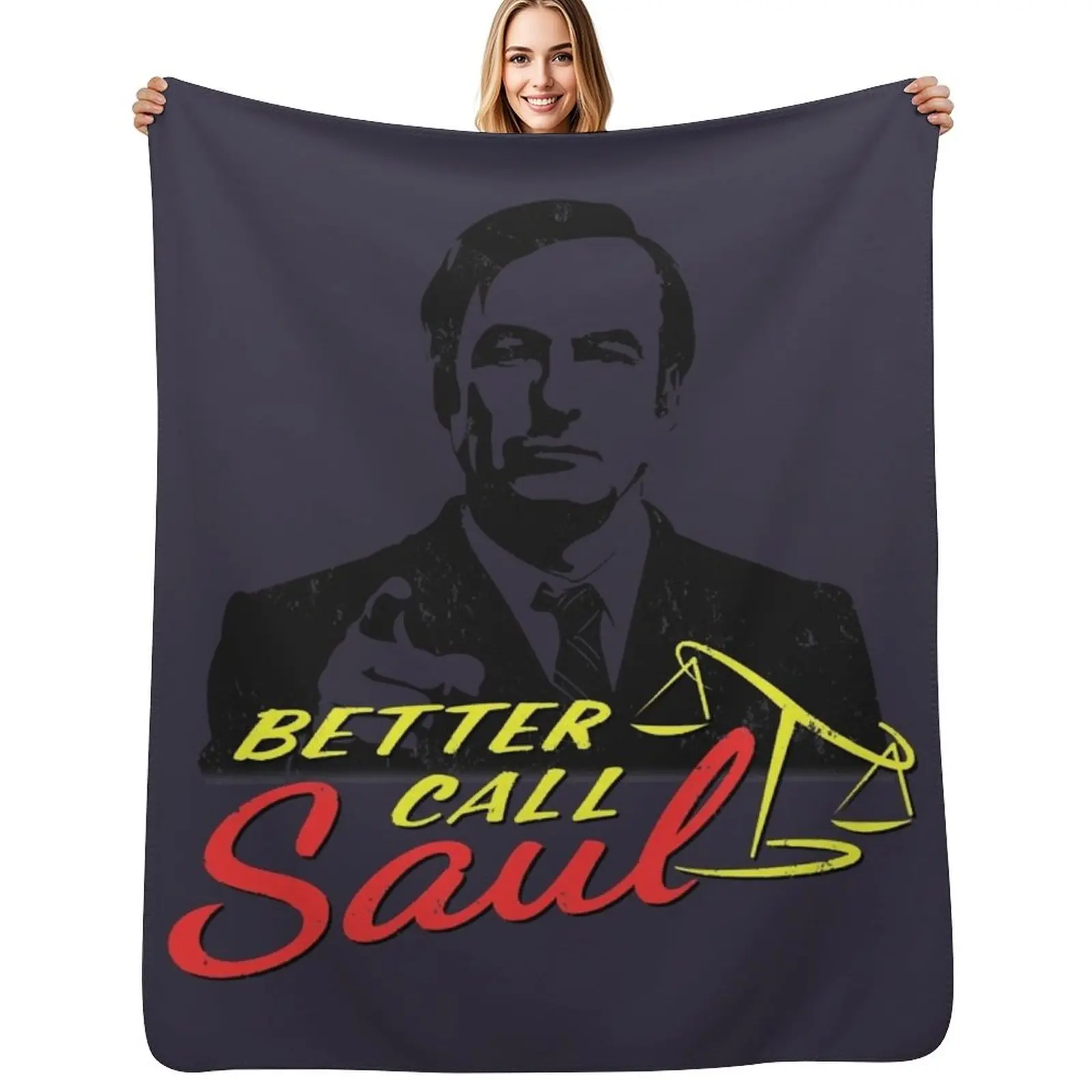 Couverture décorative douce et chaude, lavable en machine, avec illustration graphique mignonne de Bob Odenkirk, idéale pour un cadeau.