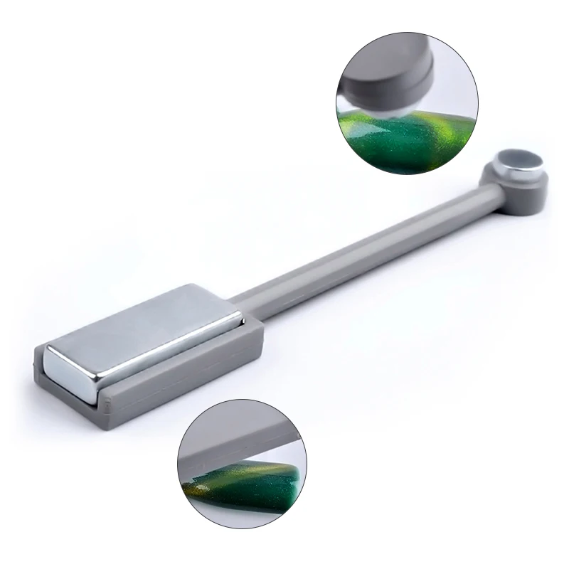 1 ~ 15 قطعة رأس مزدوج مريح وفعال متعدد الاستخدامات مغناطيس مزدوج الأطراف للأظافر بجودة صالون تجميل الأظافر