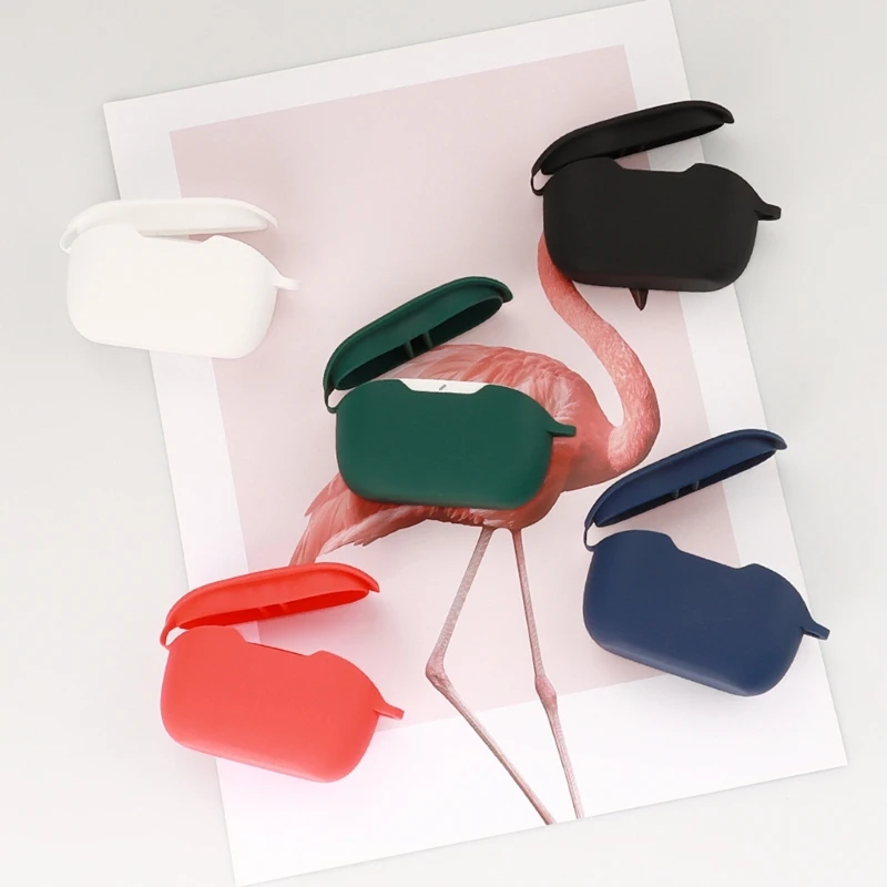 Силиконовый чехол для наушников с крючком