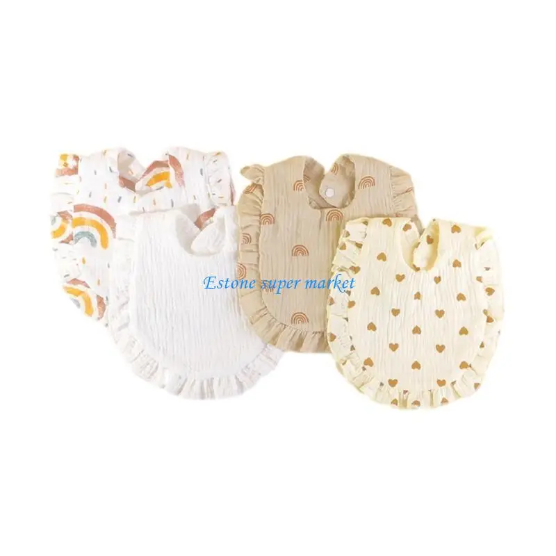 

090b 4pcs Хлопковые детские нагруды