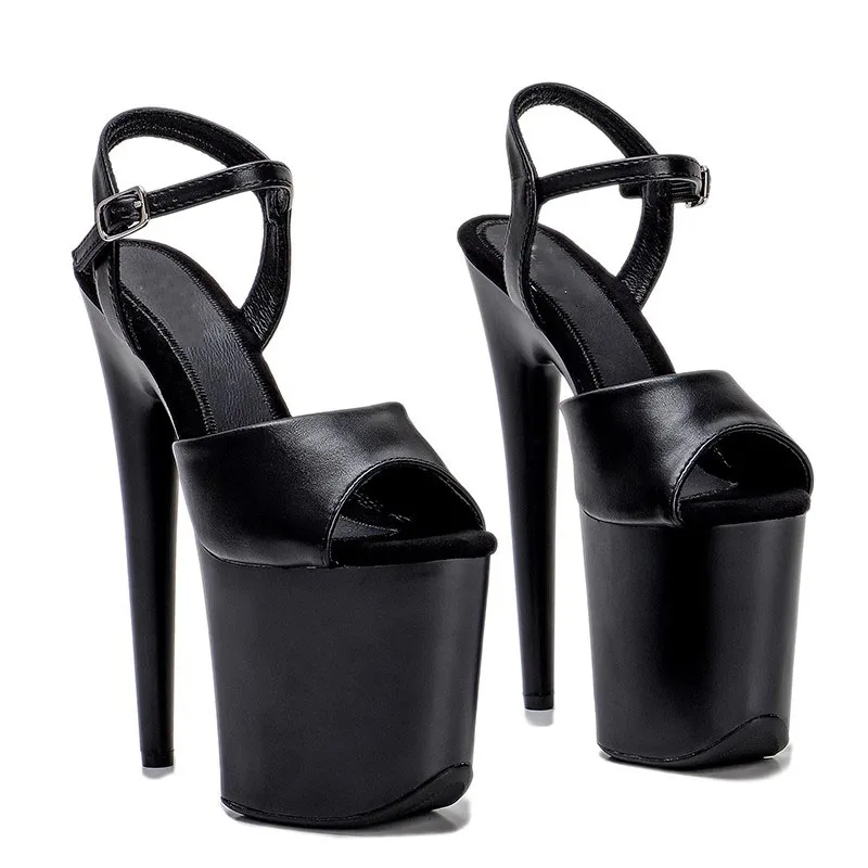 

New 20CM/8inches pPU Upper Sexy Exotic High Heel Platform Party Sandals Pole Dance Shoes Model Shows Sandals 140