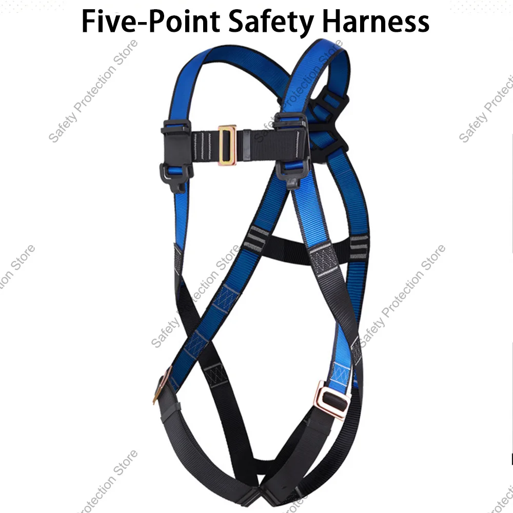 

Full Body High Altitude Work Safety Harness Five-point Safety Belt Outdoor Climbing Training Construction Protective Equipment