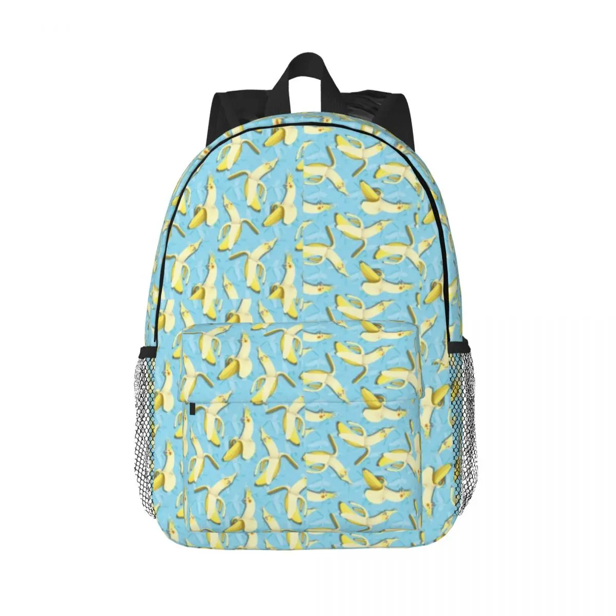 

Bananaaaa! - Cockatiel Banana Pattern Durable 15-Inch Backpack - Ergonomic Lightweight Design for Comfort and Convenience